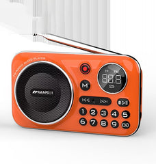 🎁【Ofertă limitată】Player muzical portabil cu radio Bluetooth, poate introduce carduri și unități flash USB