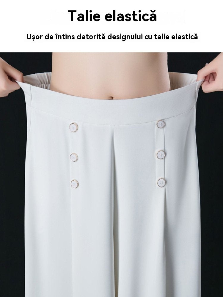 【45% OFF】💖 Fusta drapată de damă la modă, cu picioare largi și talie înaltă【M-5XL】