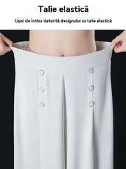 【45% OFF】💖 Fusta drapată de damă la modă, cu picioare largi și talie înaltă【M-5XL】